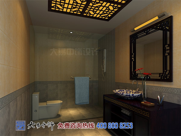 黑龍江哈爾濱280平米中式復式樓裝飾效果圖