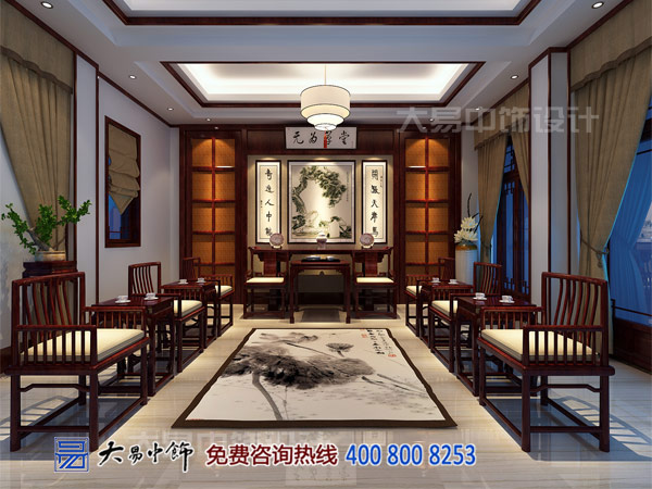 蘇州桃花源別墅裝修 氣派禪意中式生活