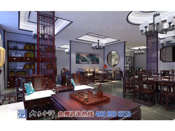 陜西西安紅木展廳中式裝修 古城墻下的傳統(tǒng)中式設(shè)計(jì)魅力