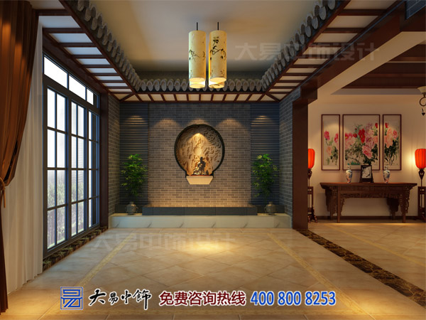 茶會所中式設計裝修 休閑去處將繁華遺忘