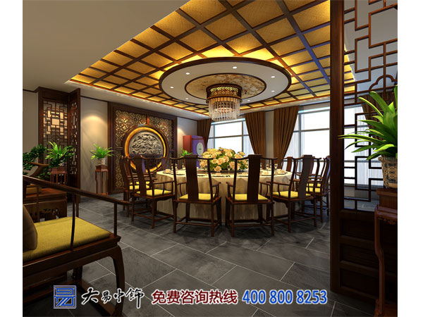 青海西寧中式酒樓設計 造禪意典雅就餐空間